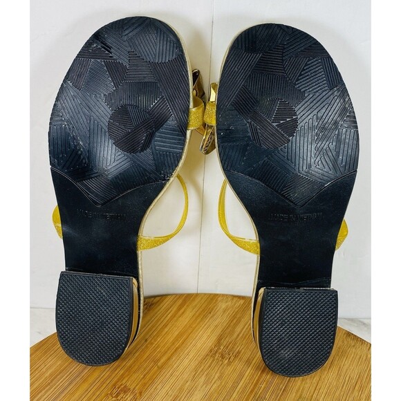 Pedro Gold Sandals With Multicolored Toe Glass Butterfly Size 5 - Picture 6 of 6